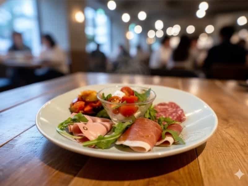 本日のアンティパスト・ミスト ~シェフの彩り前菜 5 種~