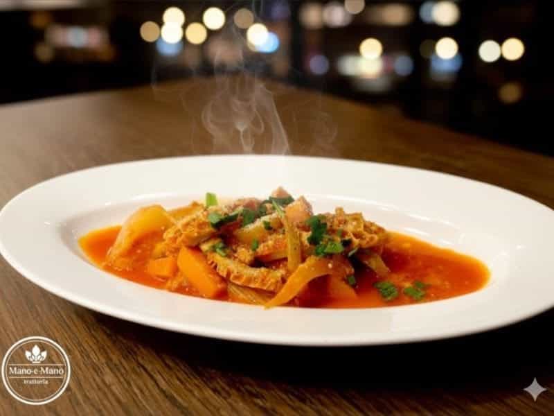 旨味たっぷり  トリッパのトマト煮込み