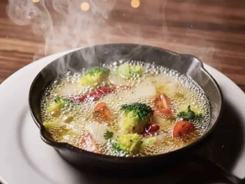 魚介と旬野菜の熱々アヒージョ 香り立つオリーブオイル仕立て