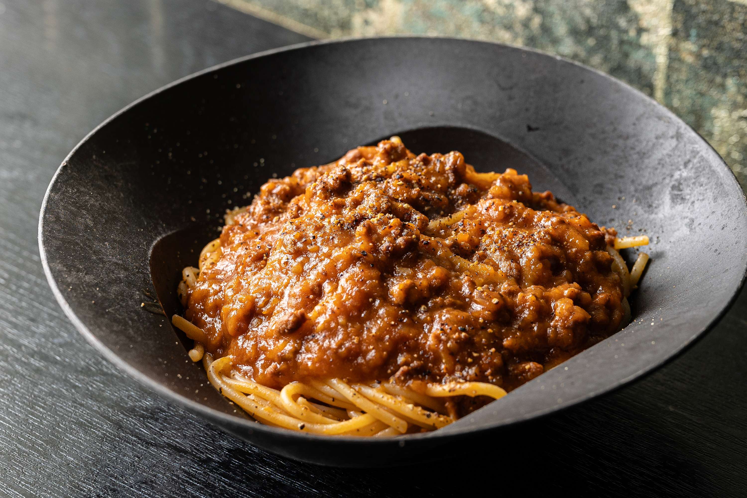 自家製ミートソースパスタ