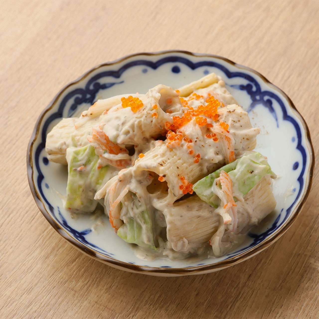 蟹味噌でかマカロニサラダ