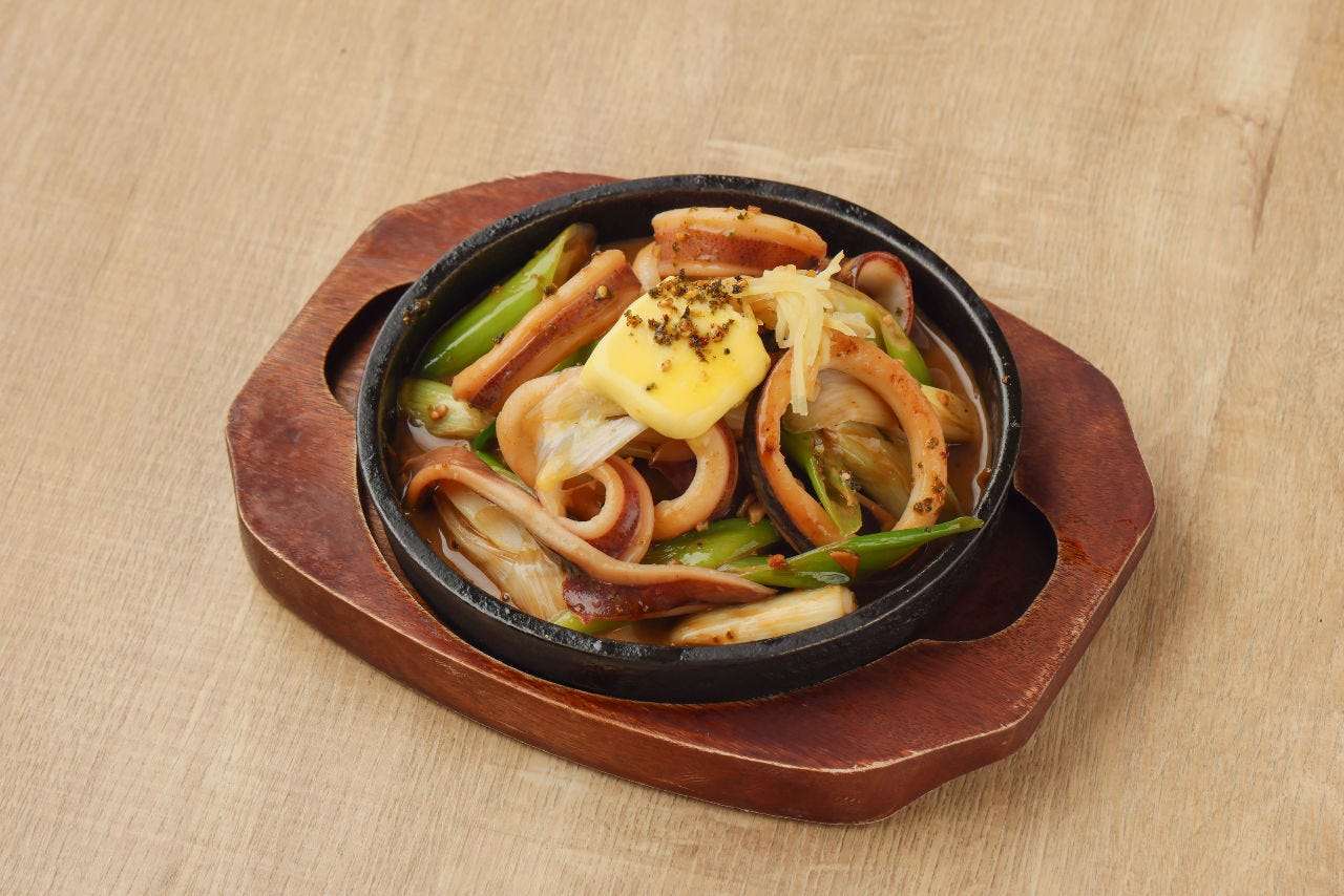 魷魚韭菜炒七味粉