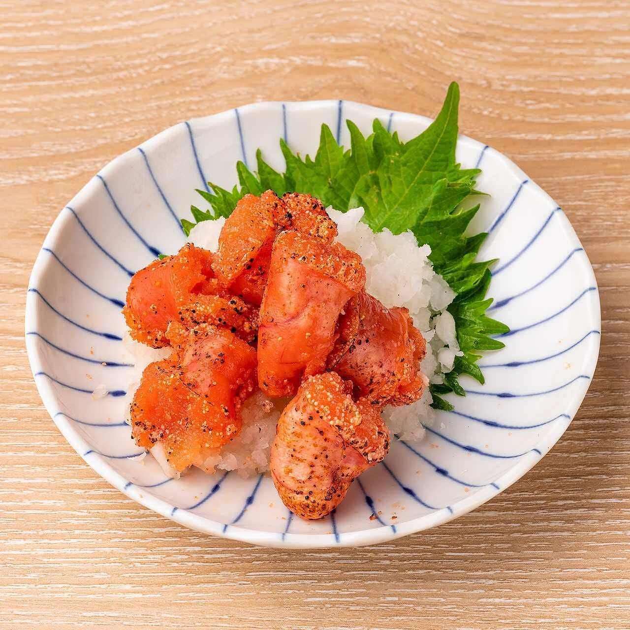 烤鱈魚子配蘿蔔泥