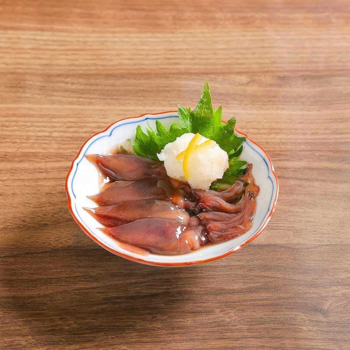 用海水醃製的螢火魷