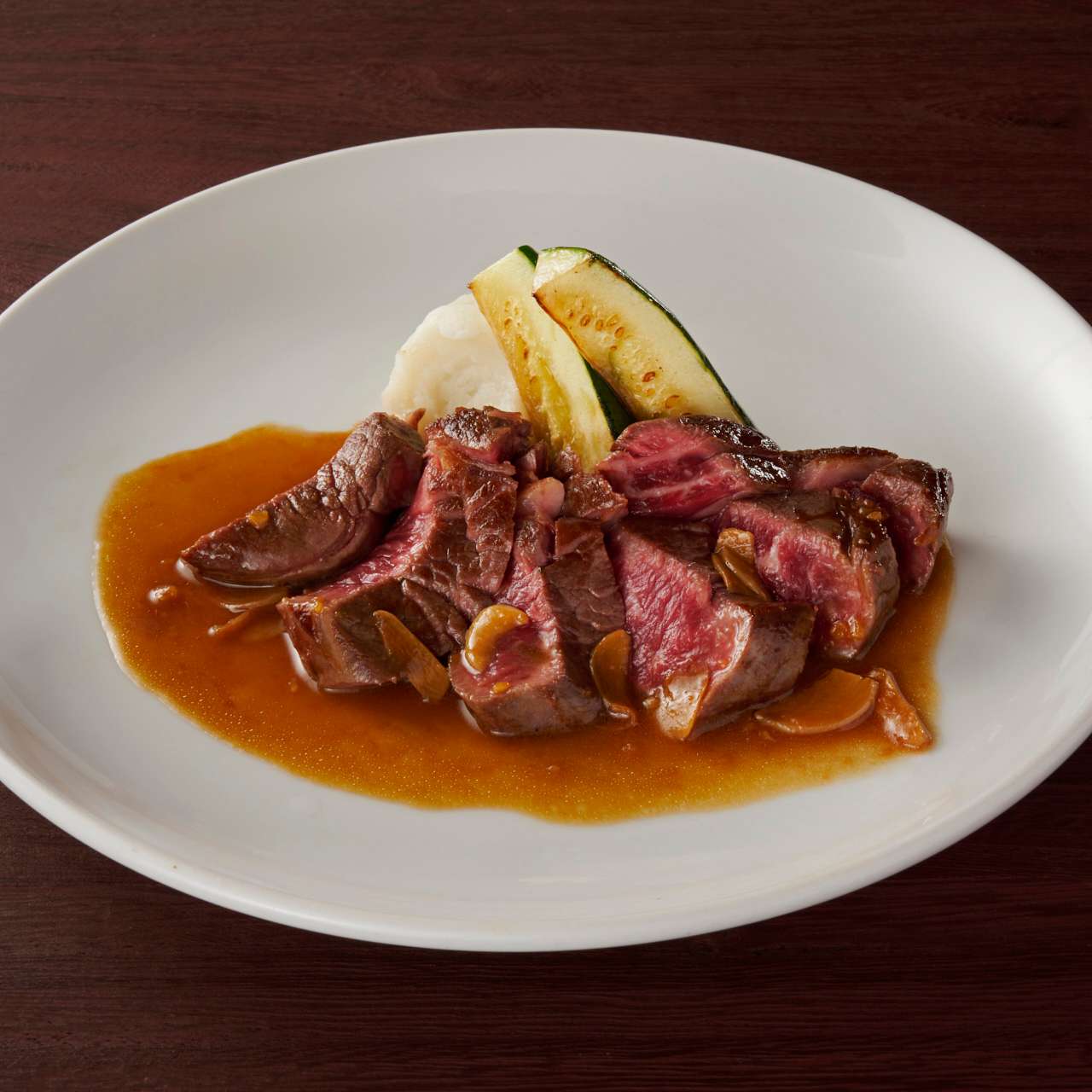 岩手短角牛のグリル　ガーリック醤油