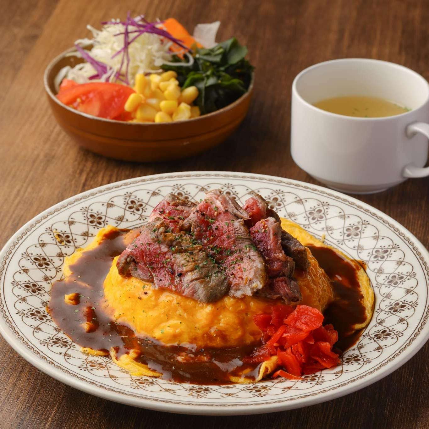 Beef steak Turkish rice