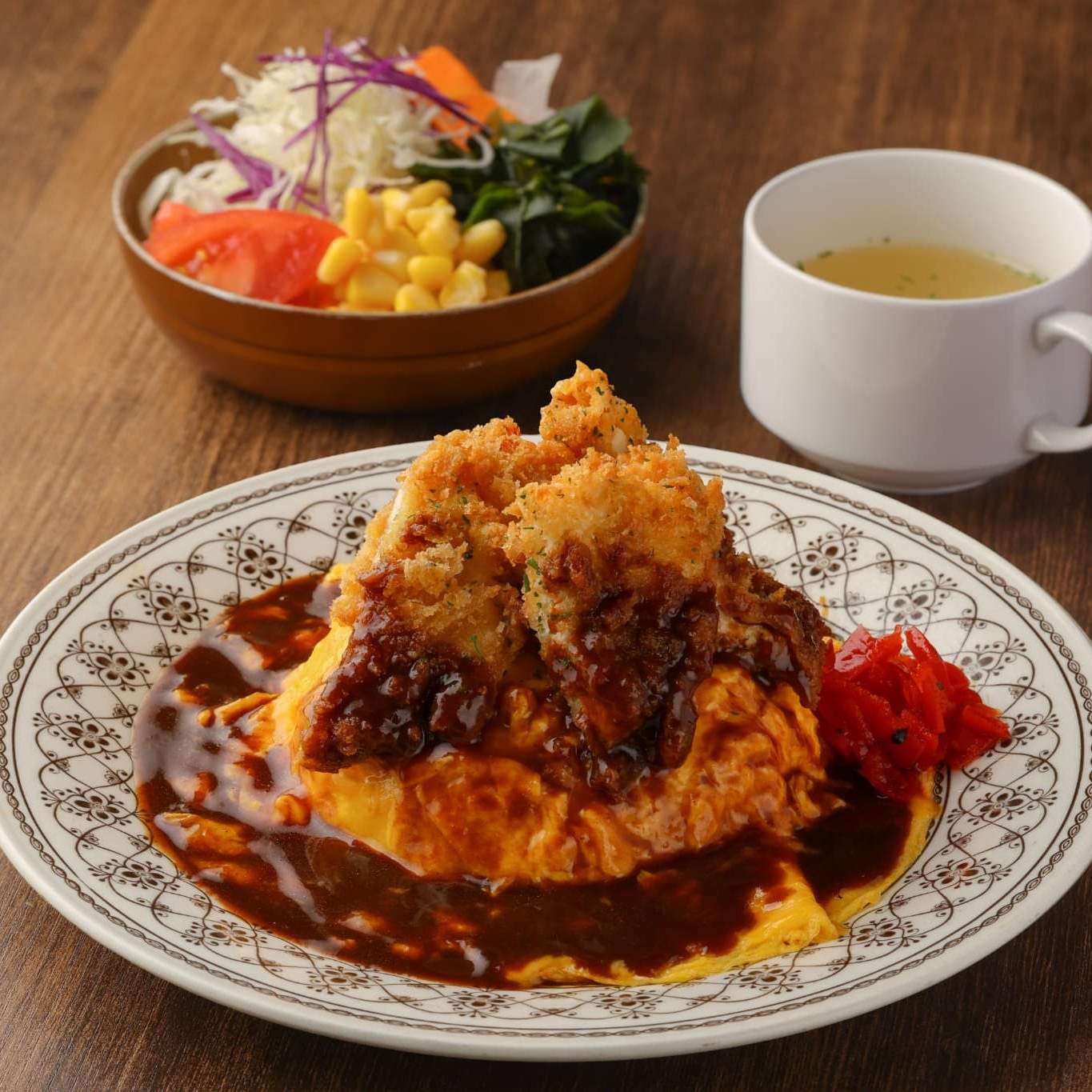 Chicken cutlet Turkish rice