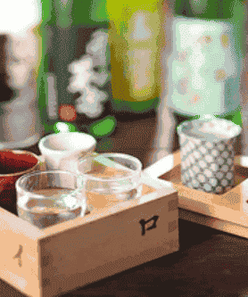 イロハニ桝　＝日本酒４種飲み比べ＝