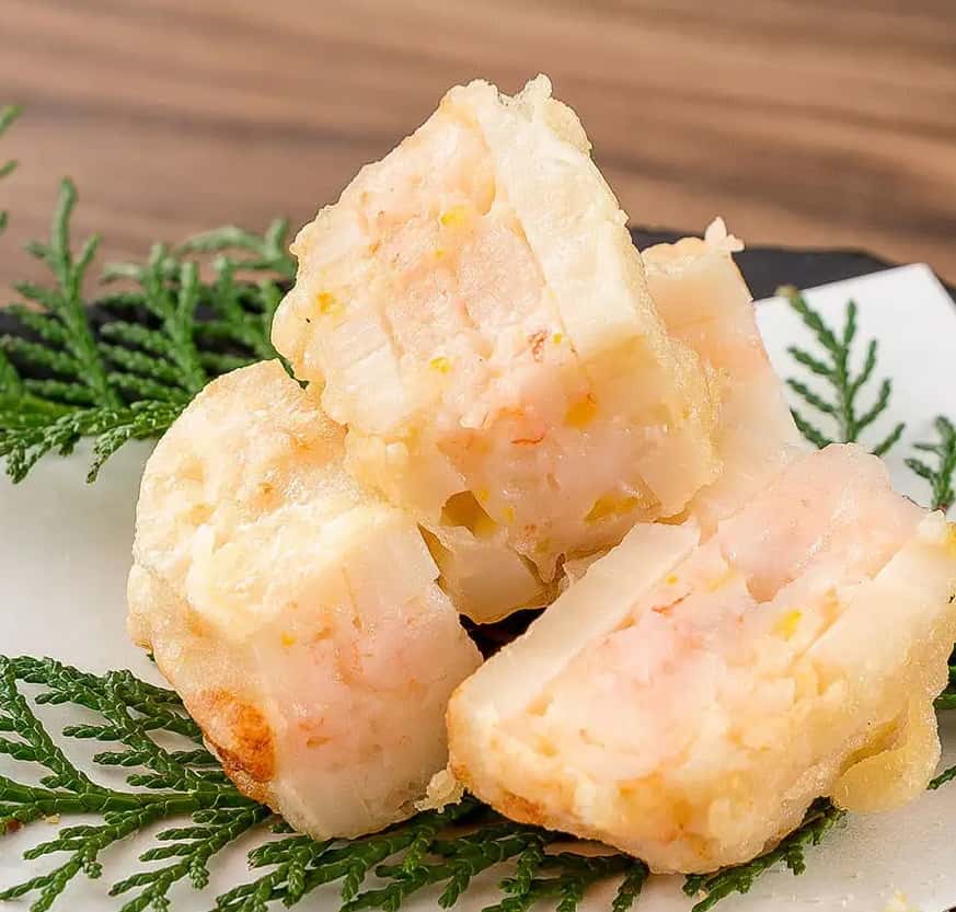 金澤美人れんこんの海老真丈はさみ揚げ
