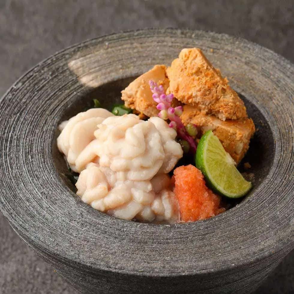 （単品）鱈白子とあん肝ポン酢