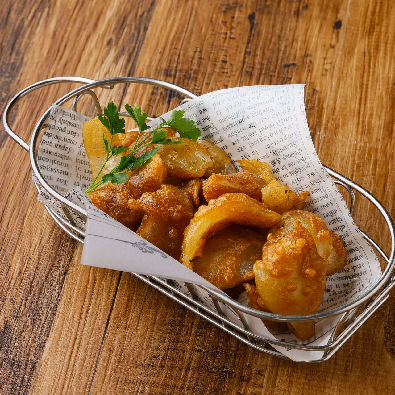 淡路玉ねぎの黒ビールフリット