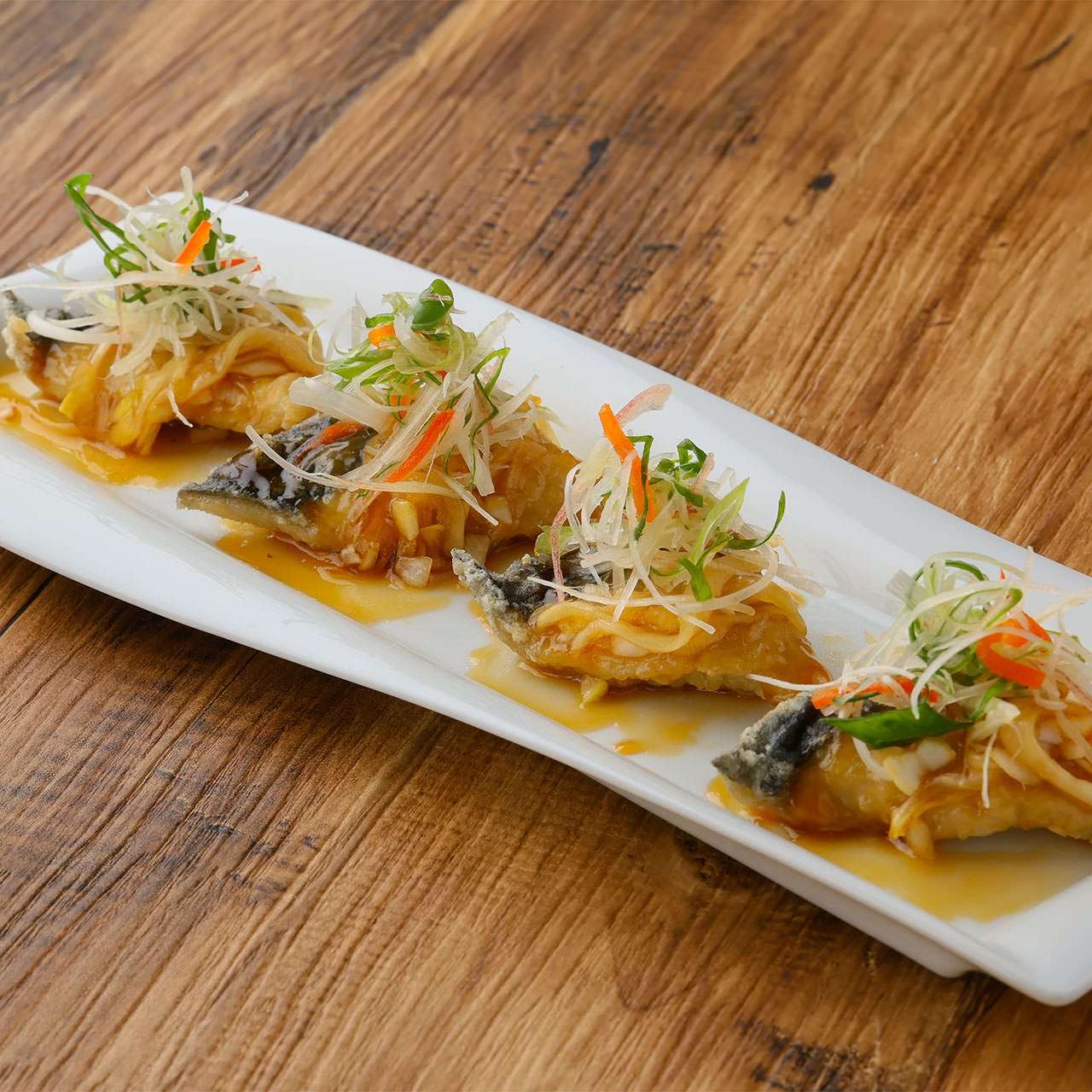 鰆のエスカベッシュ　油淋ソース