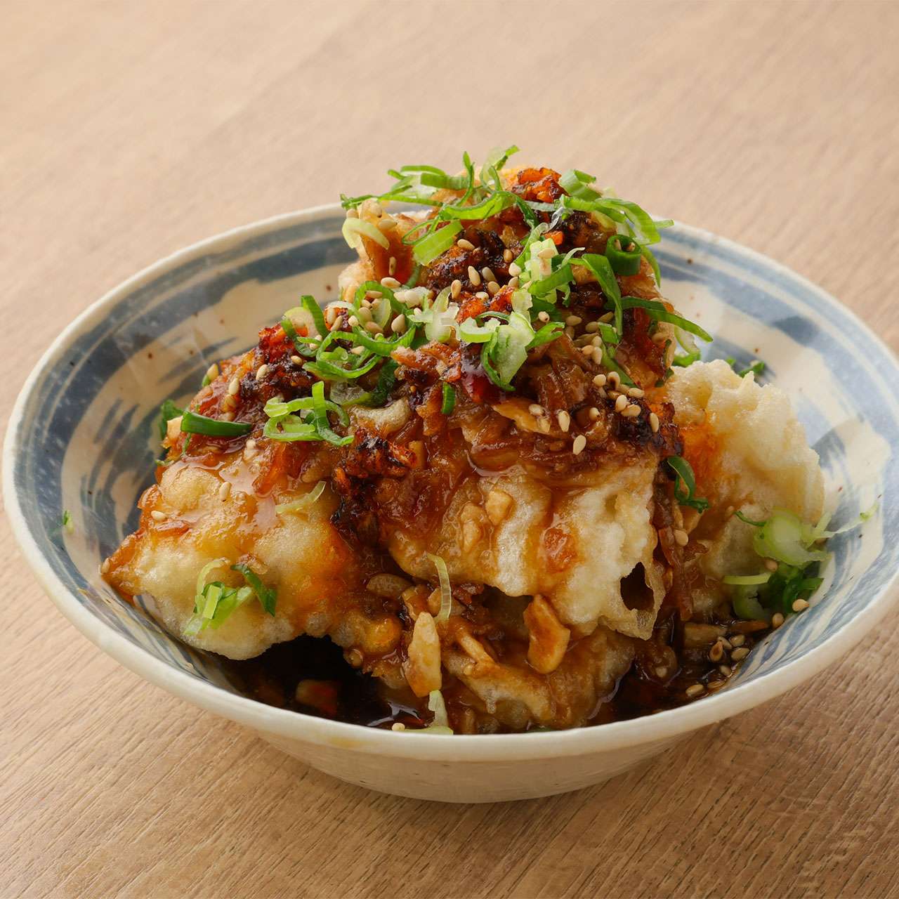 マグロの油淋鶏風