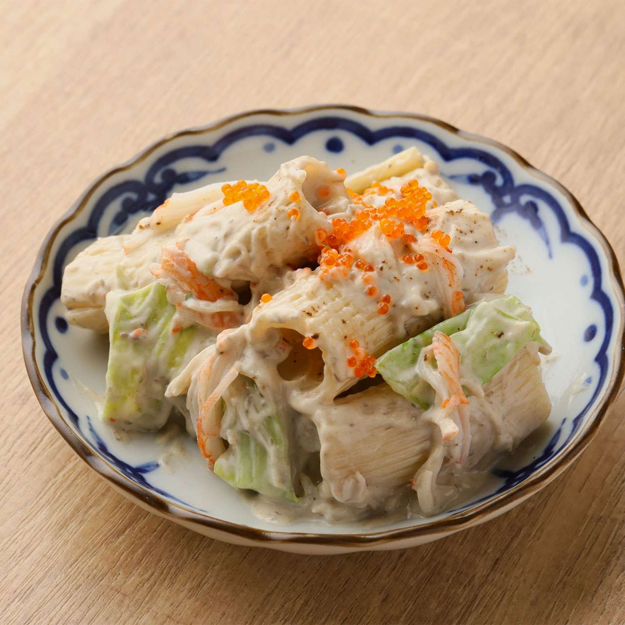 蟹味噌でかマカロニサラダ