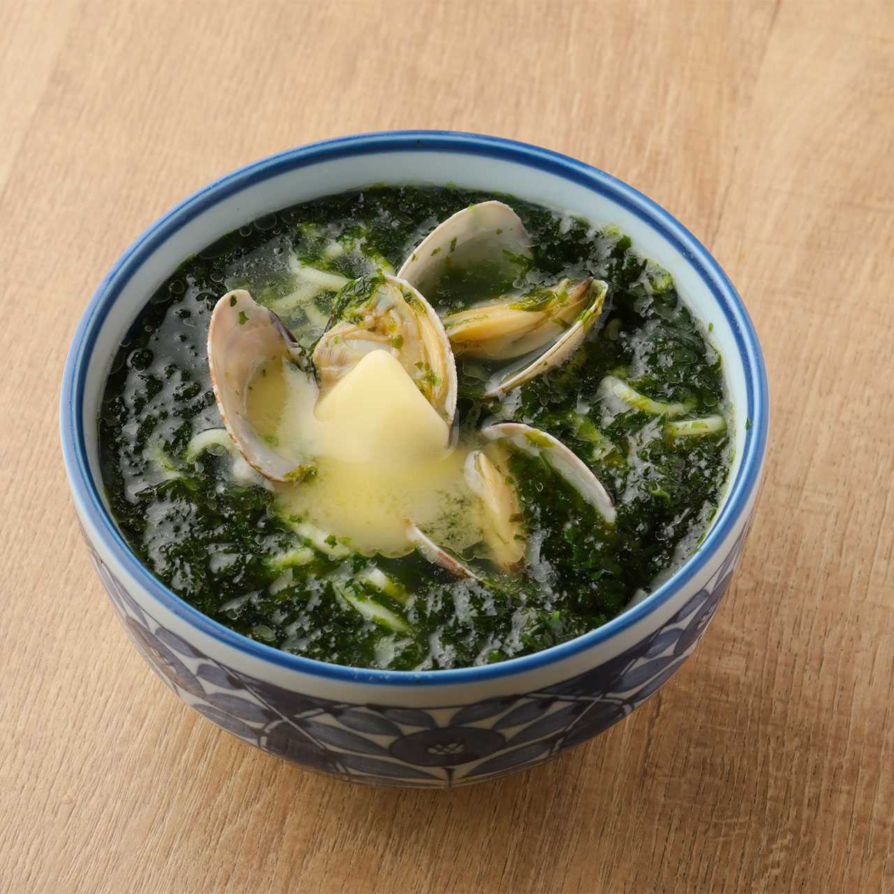 青さとあさりの塩バターラーメン