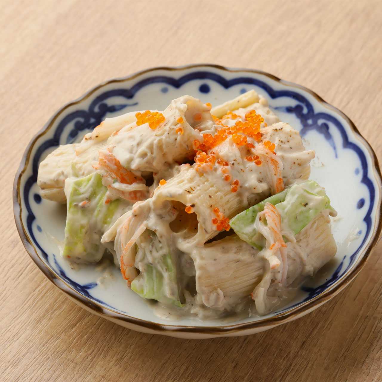 蟹味噌でかマカロニサラダ