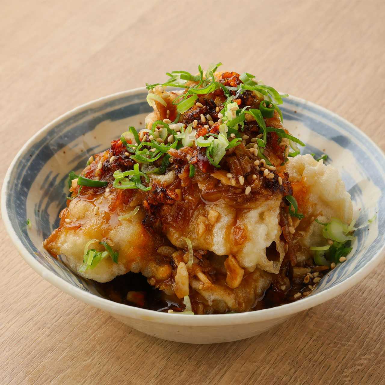 マグロの油淋鶏風