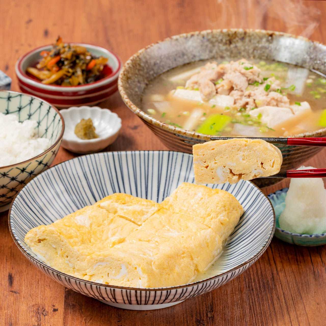 だし巻き玉子と 鳥吸い定食