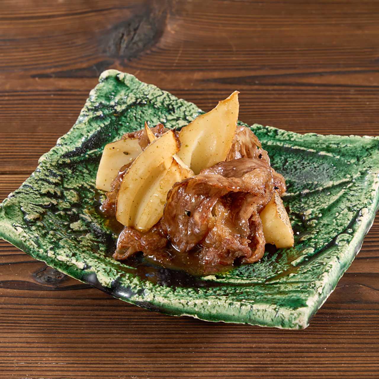 Kanazawa Beauty Lotus Root and Japanese Black Beef Stir-fried with Sansho Pepper and Shichimi