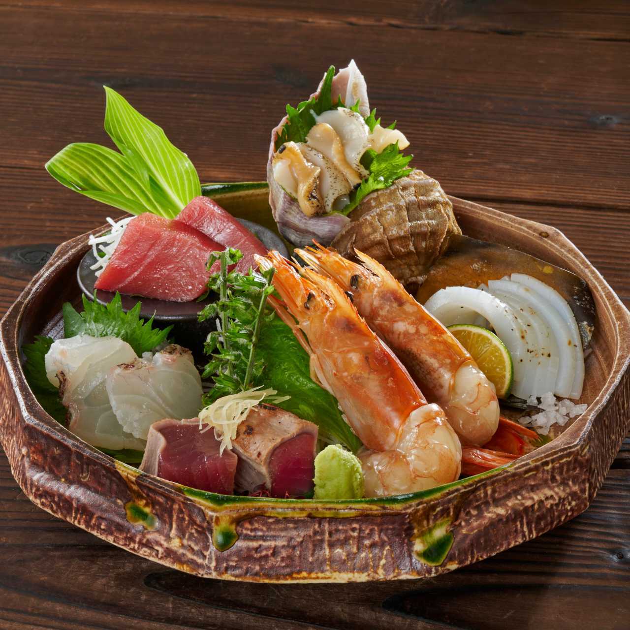 Assorted sashimi