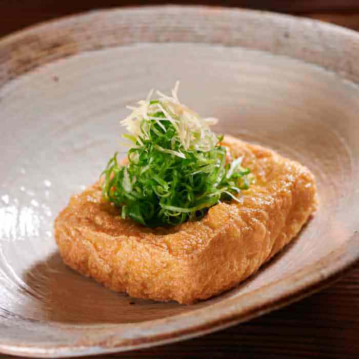 Freshly made deep-fried tofu