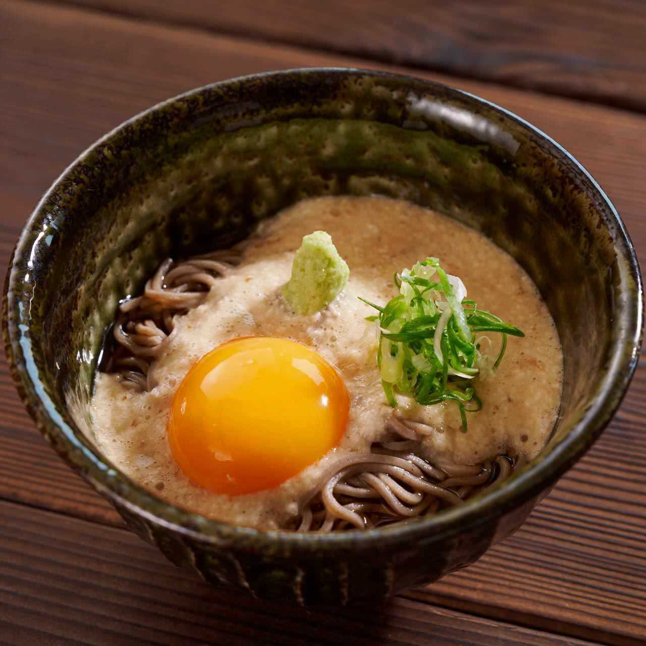 Yam and grated yam soba noodles