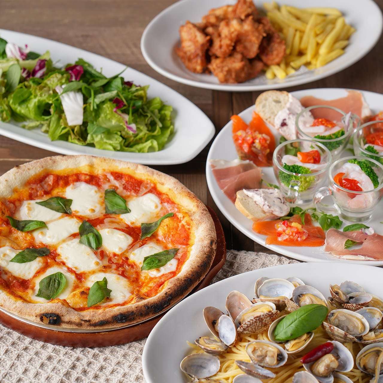 【お手軽イタリアンコース】お料理のみ【2,500円】