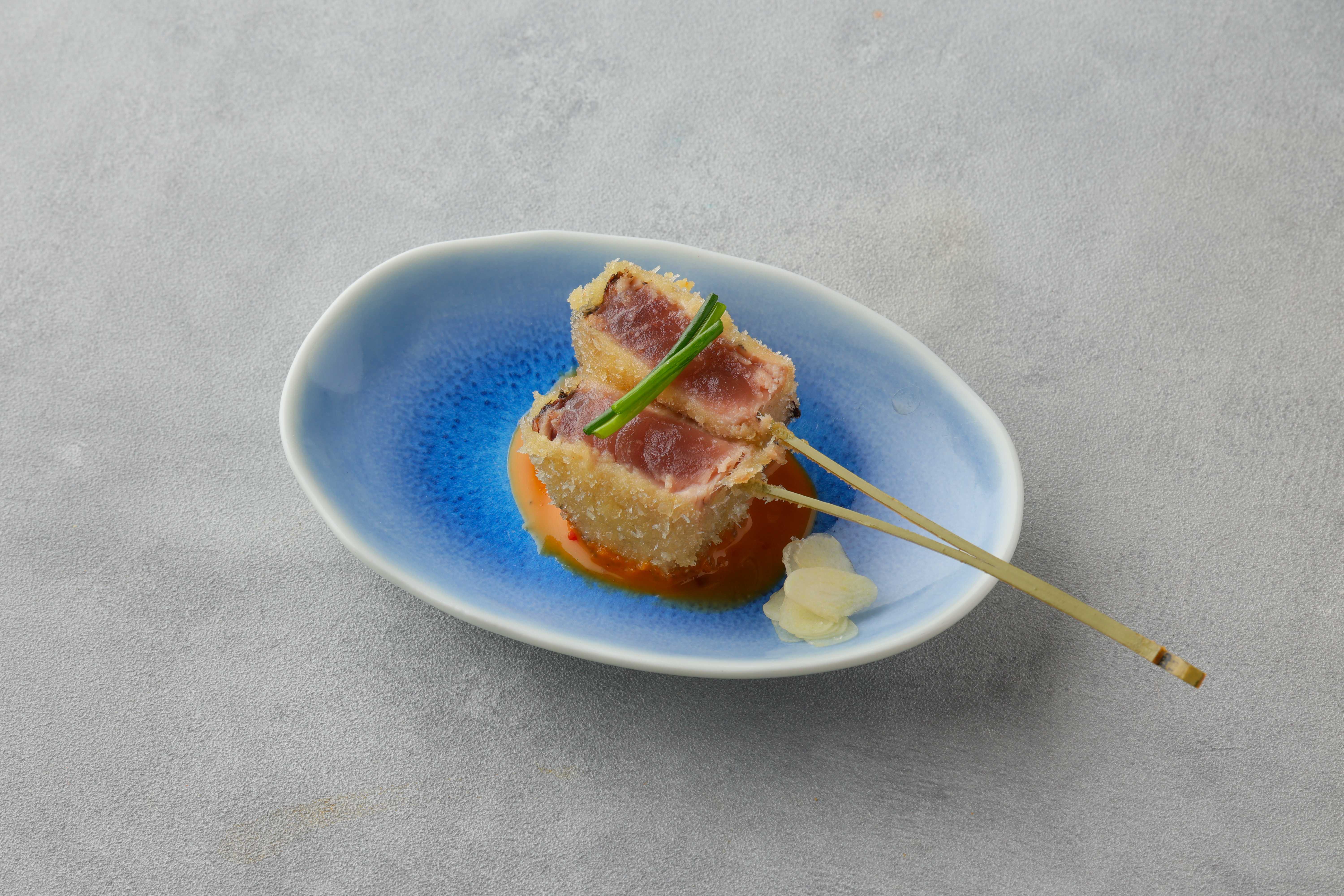 柚子胡椒鰹魚半熟炸肉排