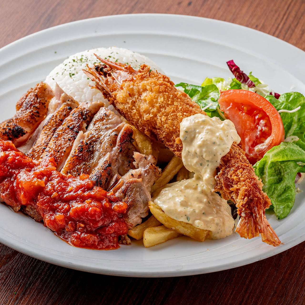 チキン×エビフライ