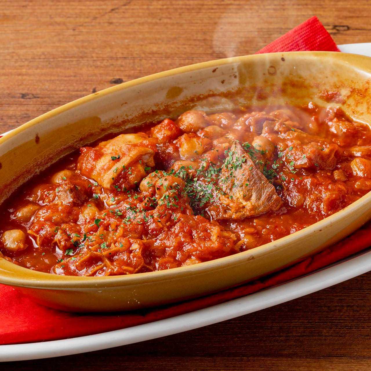 トリッパのカラブリア風トマト煮込み