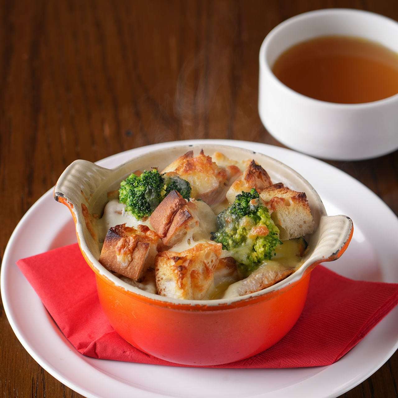 ゴロゴロ野菜のペンネグラタンランチ