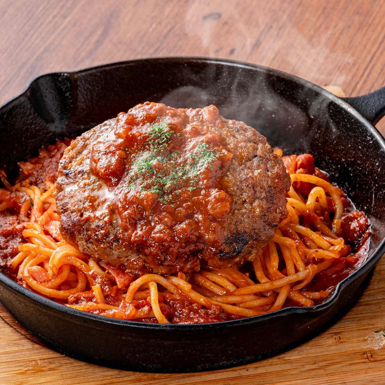 ハンバー��グ＆ナポリタン　ミートソース