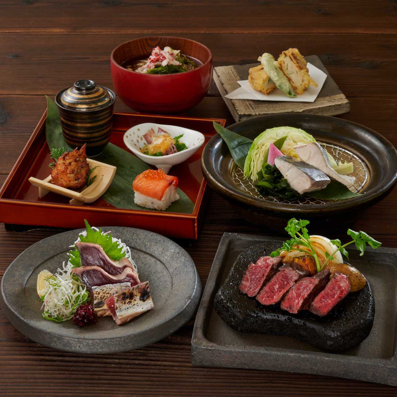 平日限定【雅膳-ミヤビゼン】豪華籠盛り彩り小鉢の贅沢ランチ - お