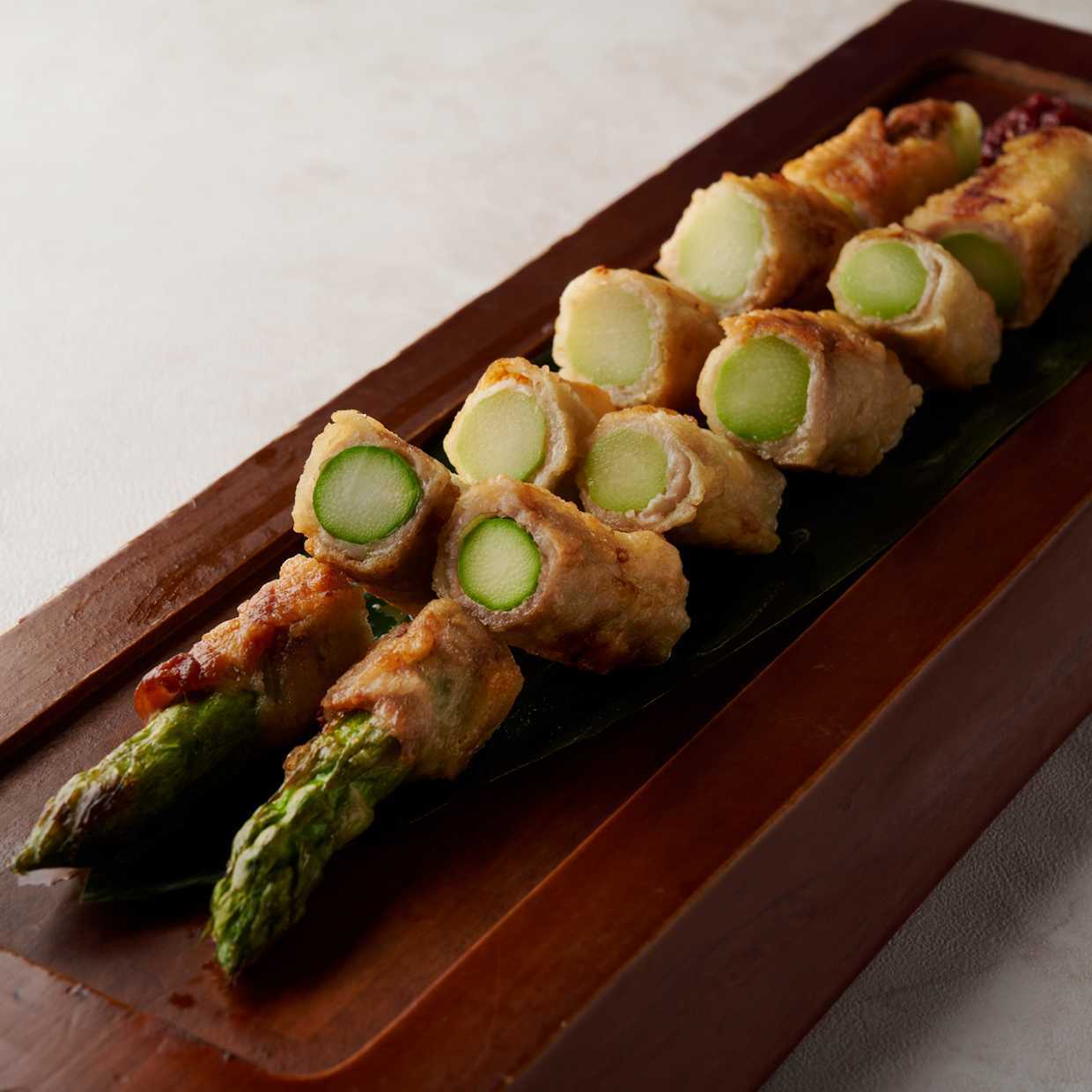 国産極太アスパラと黒豚のジョン