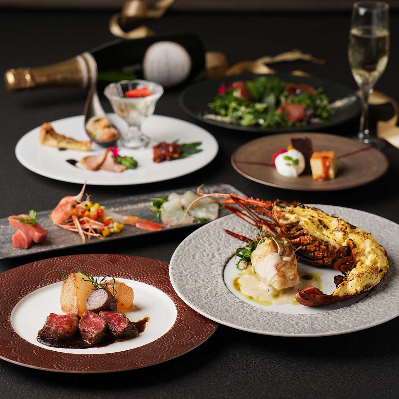 高層階からの夜景と共に愉しむクリスマスディナー♪ - お品書き