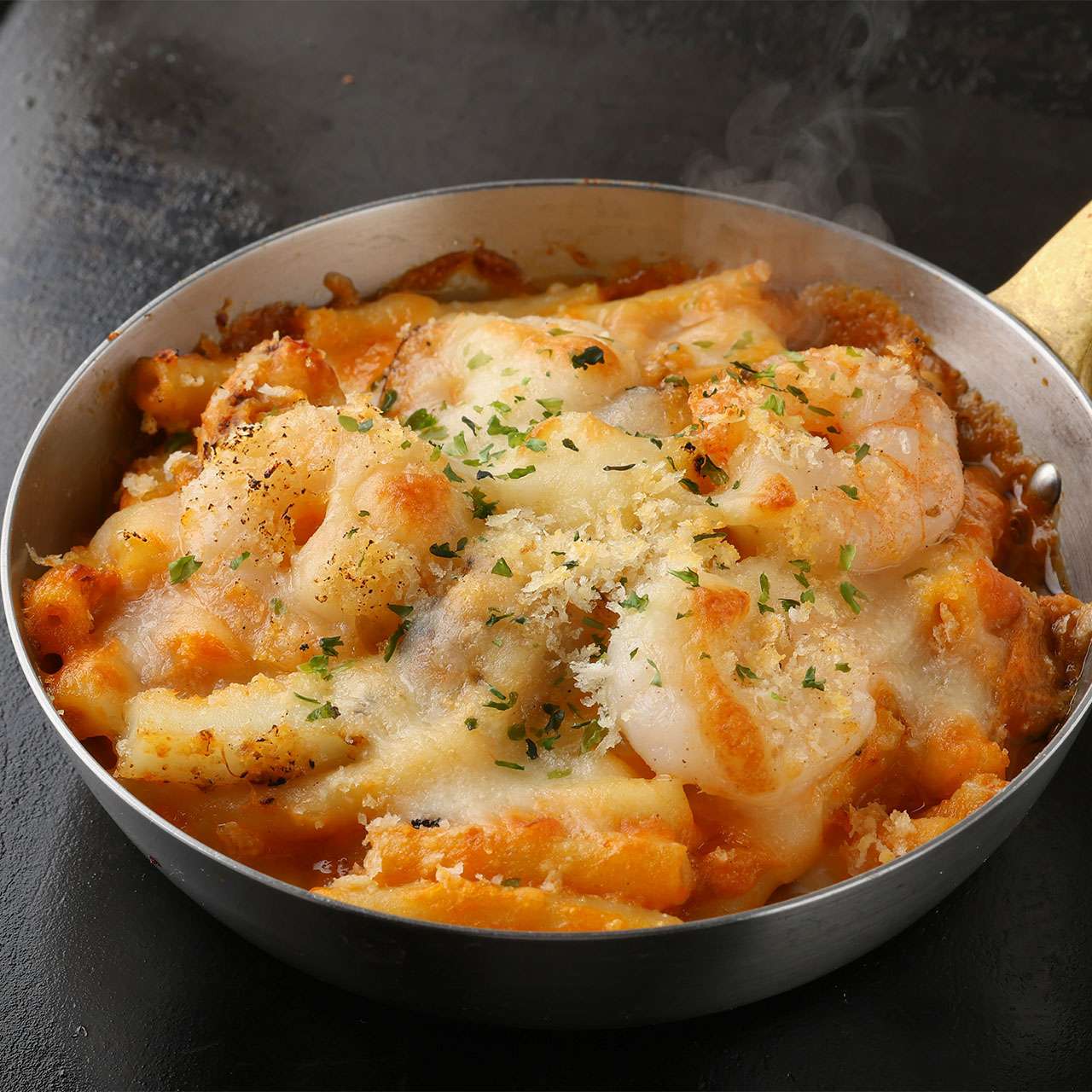 해산물 토마토 크림 그라탕