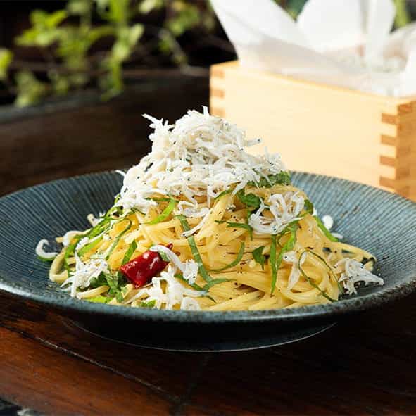 湘南しらすと青じそのペペロンチーノ