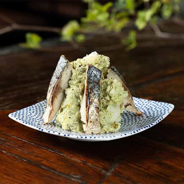 燻製サバのポテトサラダ～バジル風味～
