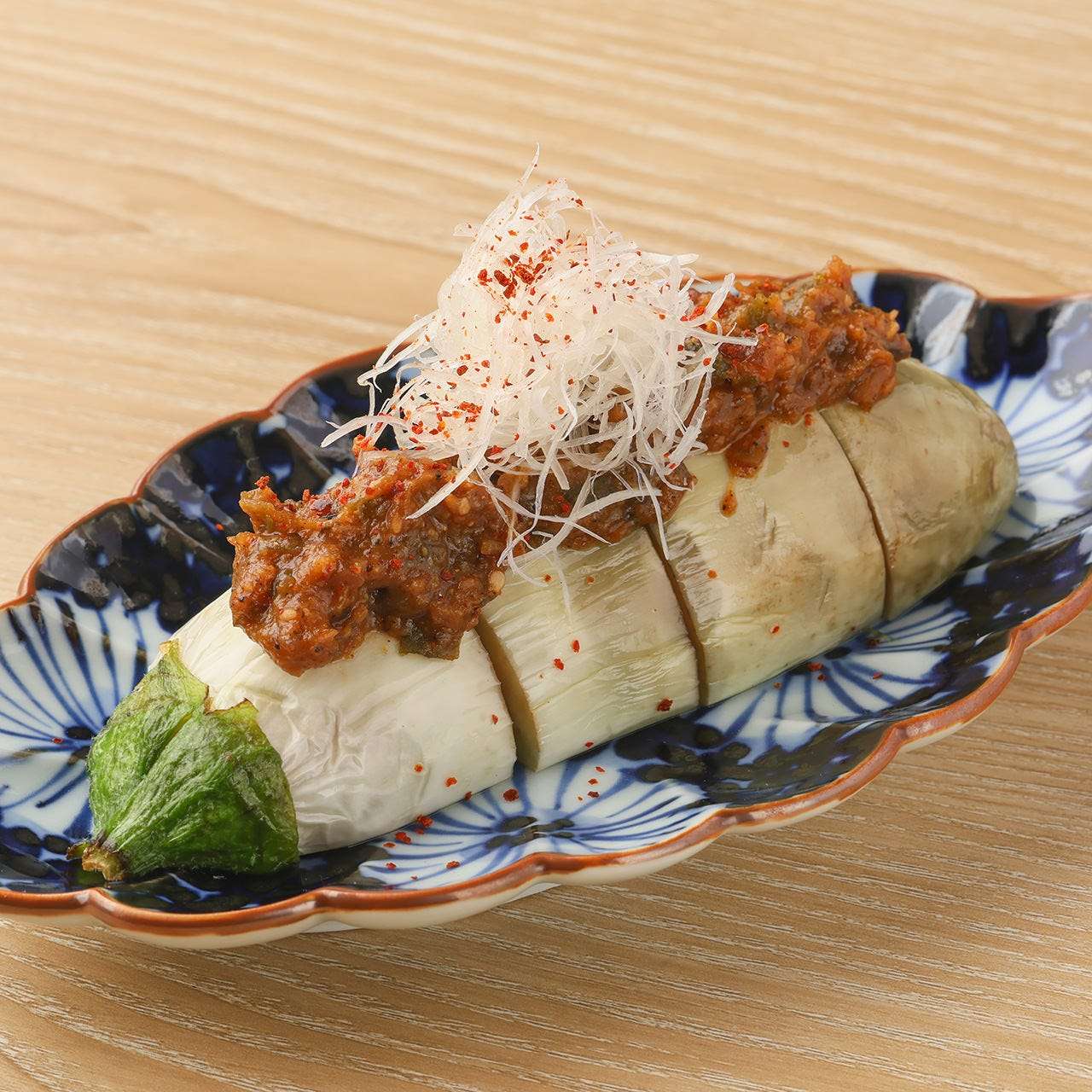 白茄子の肉みそ田楽