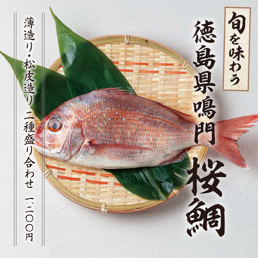 品味當季美味：德島縣櫻花鯛魚
