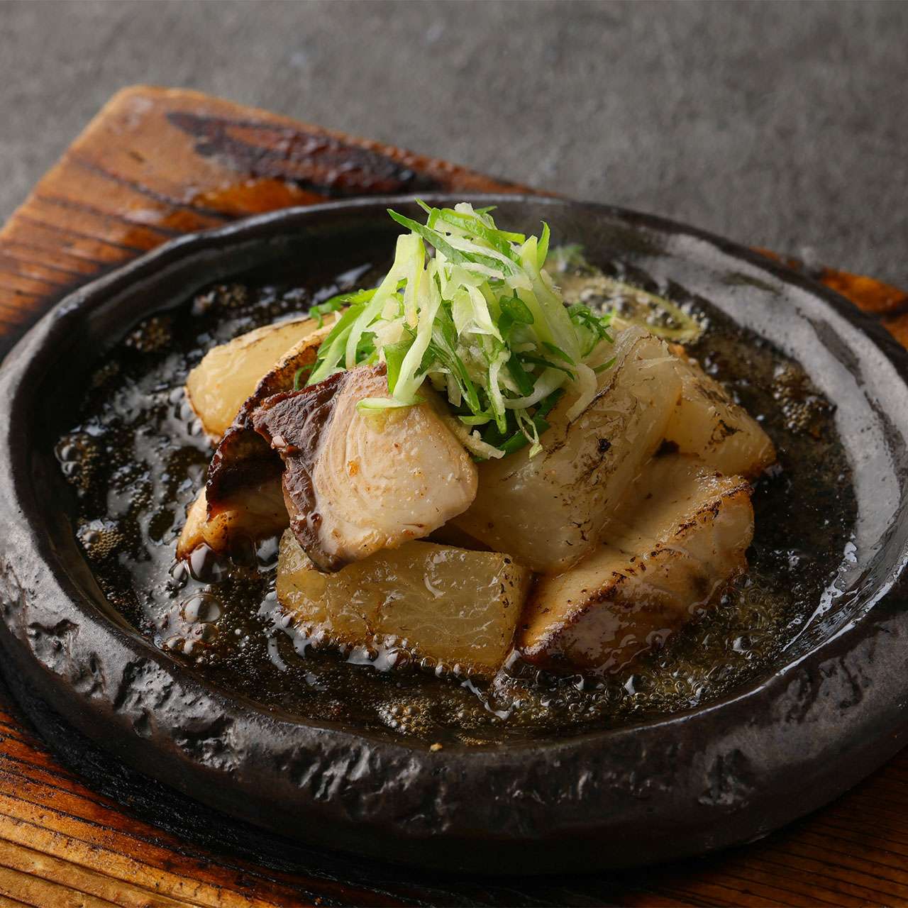 鰤と大根　生姜オイル焼き