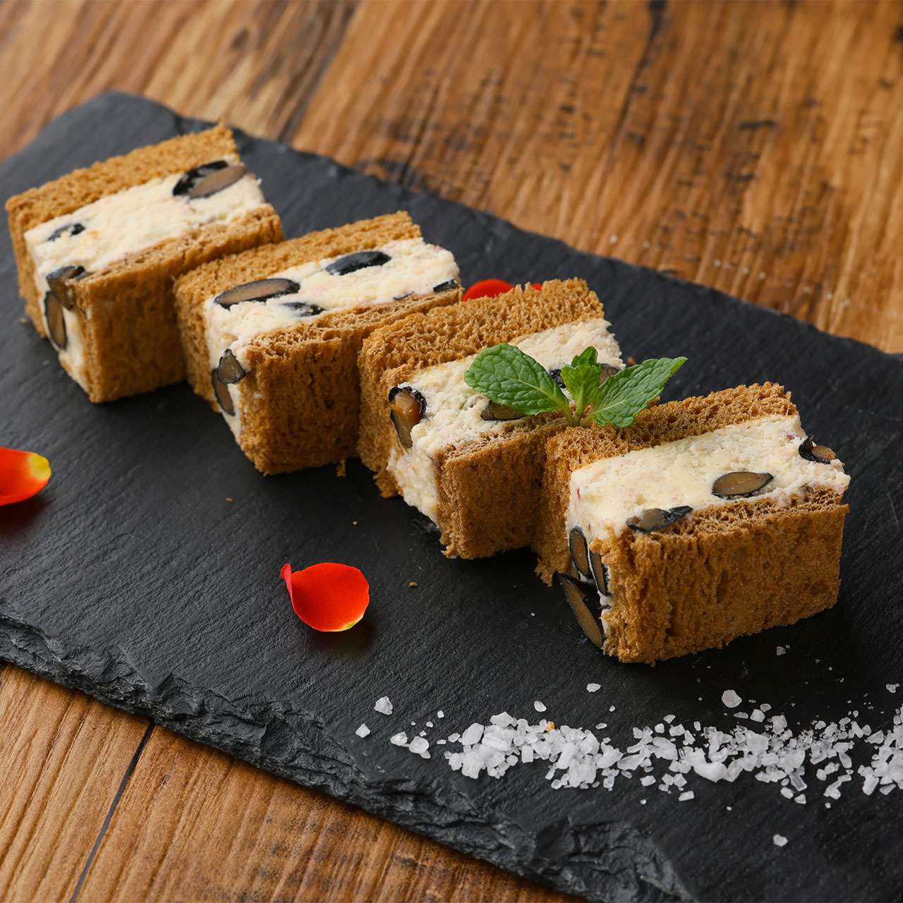 Cream cheese and cherry blossom bean paste butter sandwich