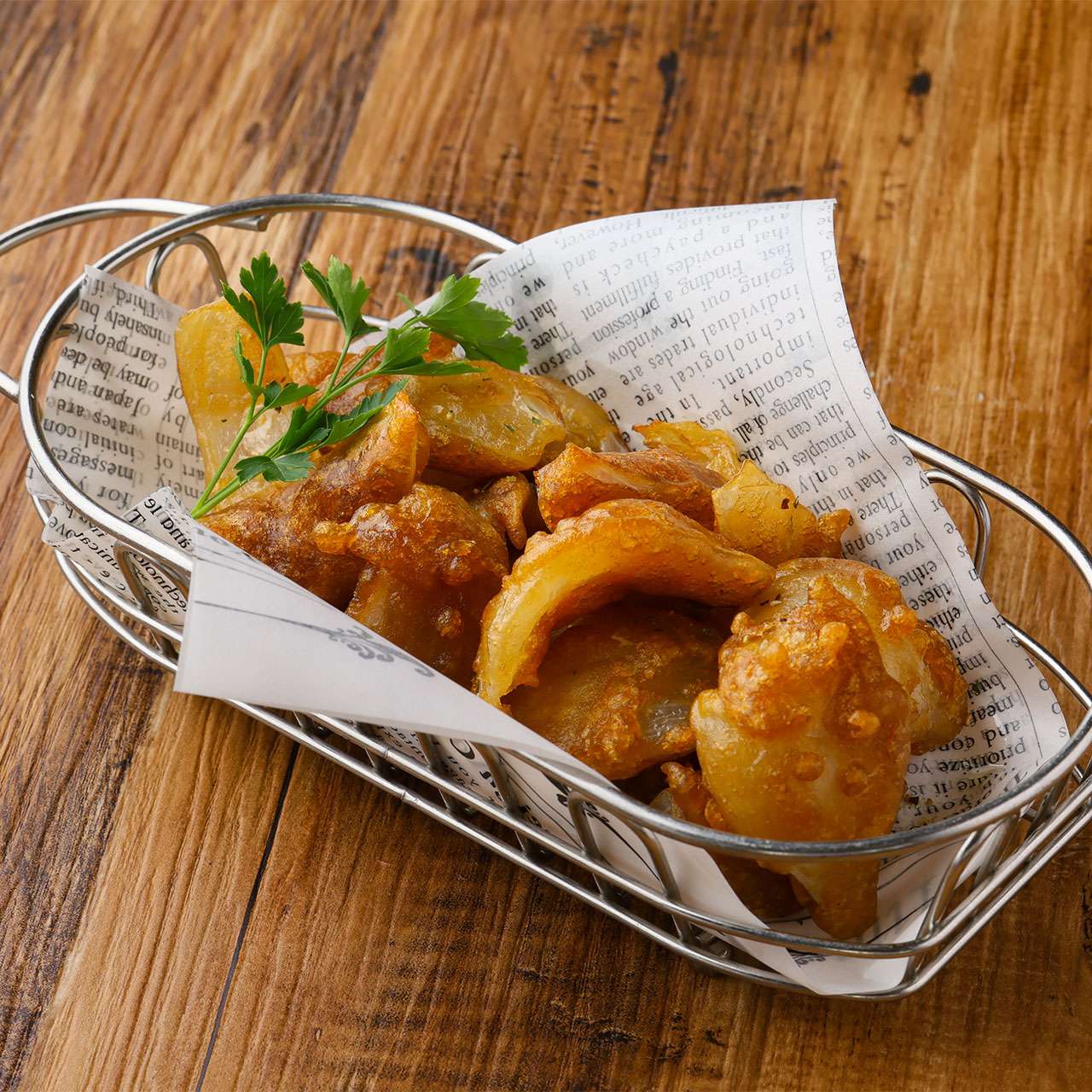 Awaji Island onion fritters in dark beer