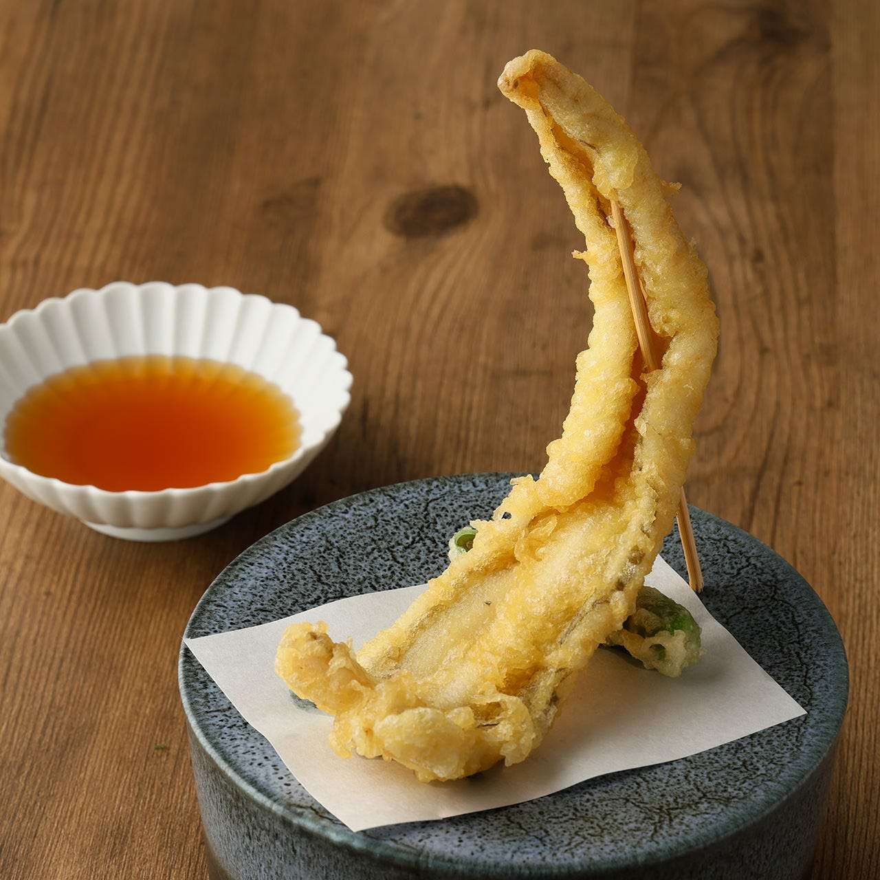 活け〆穴子の天ぷら