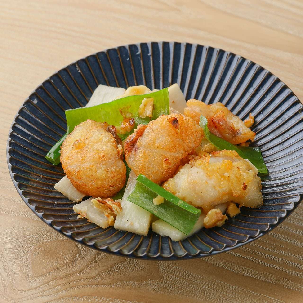 あんこうと長芋の柚香炒め