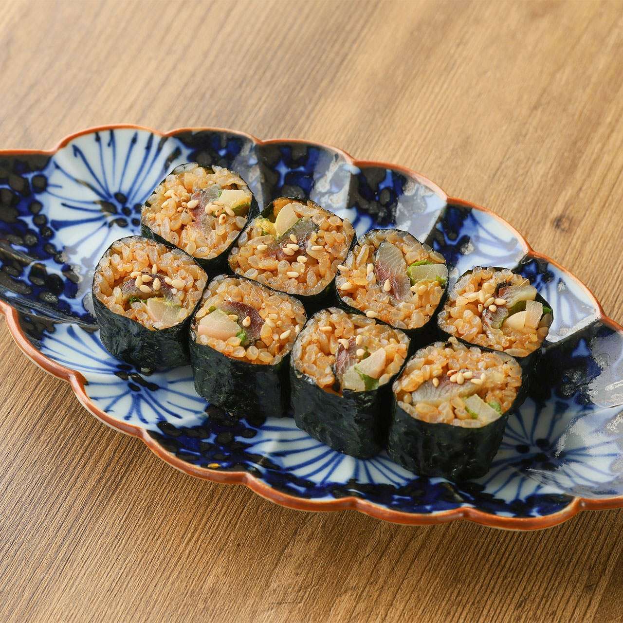 鰯と新生姜のアテ巻き