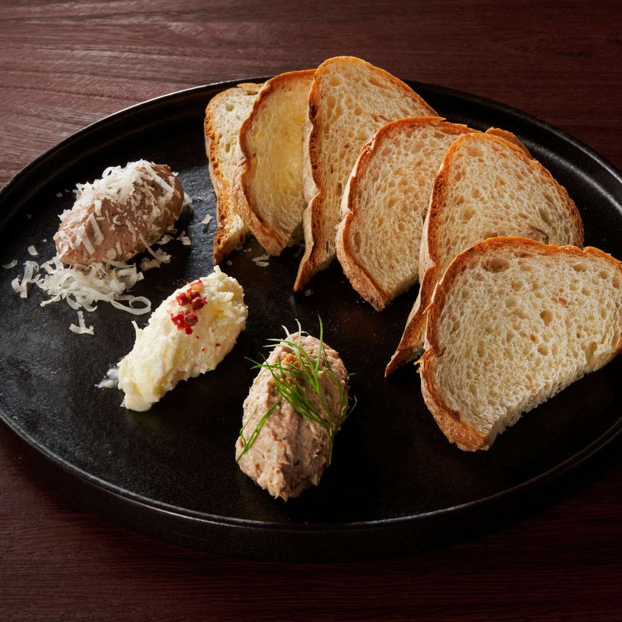 ディップアソート ～鯖リエット/レバーパテ/ホイップバター