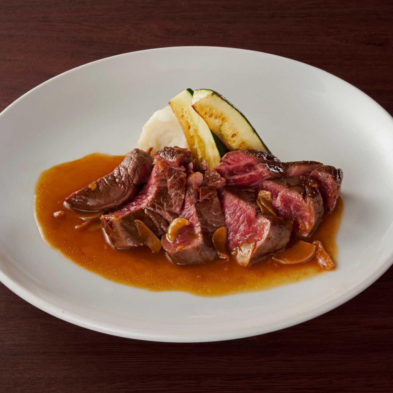 岩手短角牛のグリル　ガーリック醤油