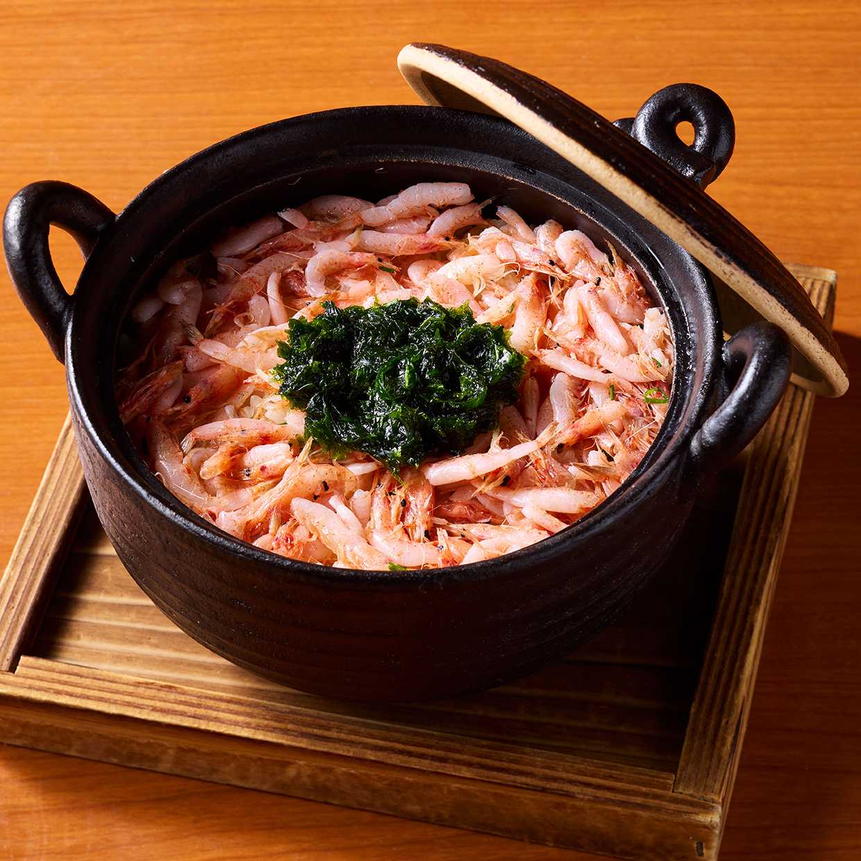 桜海老と生海苔の土鍋めし