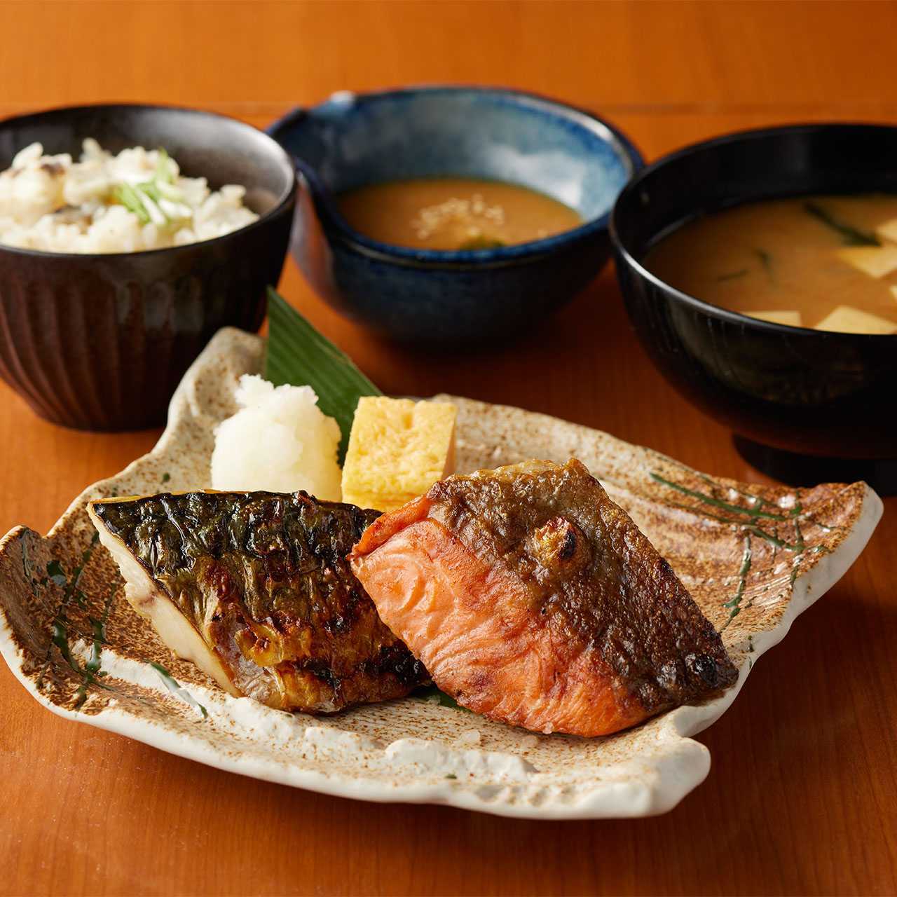 本日の焼き魚二種盛り